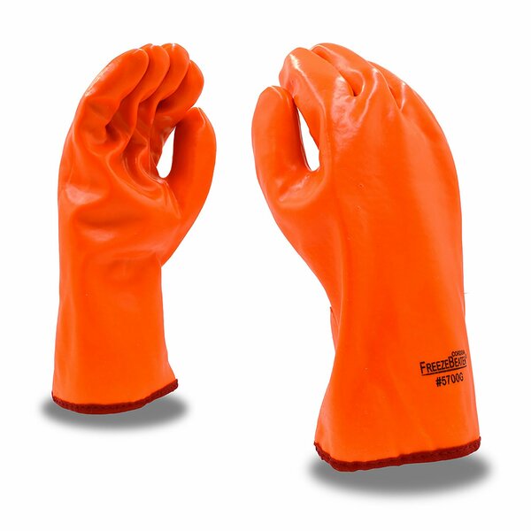 Cordova Single Dipped Cold Protection Knit-Cuff Gloves, Hi-Vis Orange - Large, 12PK 5700F/C